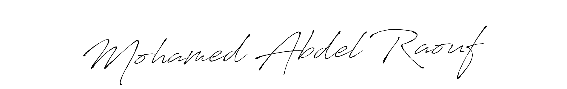 Design your own signature with our free online signature maker. With this signature software, you can create a handwritten (Antro_Vectra) signature for name Mohamed Abdel Raouf. Mohamed Abdel Raouf signature style 6 images and pictures png