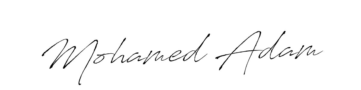 The best way (Antro_Vectra) to make a short signature is to pick only two or three words in your name. The name Mohamed Adam include a total of six letters. For converting this name. Mohamed Adam signature style 6 images and pictures png