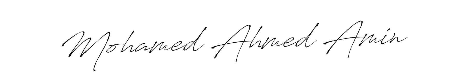 How to make Mohamed Ahmed Amin signature? Antro_Vectra is a professional autograph style. Create handwritten signature for Mohamed Ahmed Amin name. Mohamed Ahmed Amin signature style 6 images and pictures png