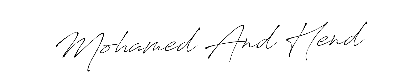 It looks lik you need a new signature style for name Mohamed And Hend. Design unique handwritten (Antro_Vectra) signature with our free signature maker in just a few clicks. Mohamed And Hend signature style 6 images and pictures png