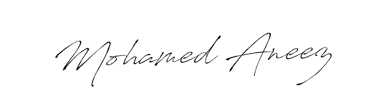 The best way (Antro_Vectra) to make a short signature is to pick only two or three words in your name. The name Mohamed Aneez include a total of six letters. For converting this name. Mohamed Aneez signature style 6 images and pictures png
