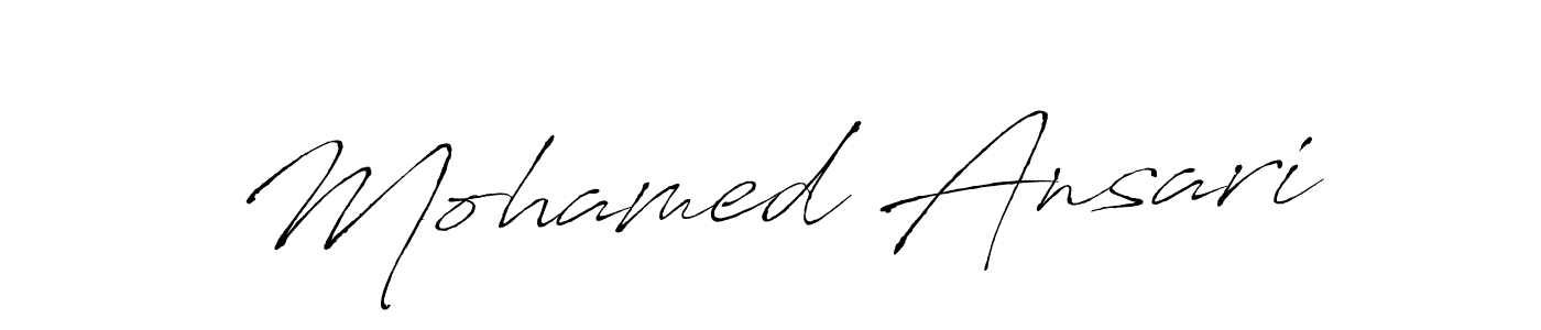 Make a beautiful signature design for name Mohamed Ansari. With this signature (Antro_Vectra) style, you can create a handwritten signature for free. Mohamed Ansari signature style 6 images and pictures png