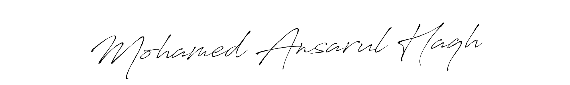 Also we have Mohamed Ansarul Haqh name is the best signature style. Create professional handwritten signature collection using Antro_Vectra autograph style. Mohamed Ansarul Haqh signature style 6 images and pictures png