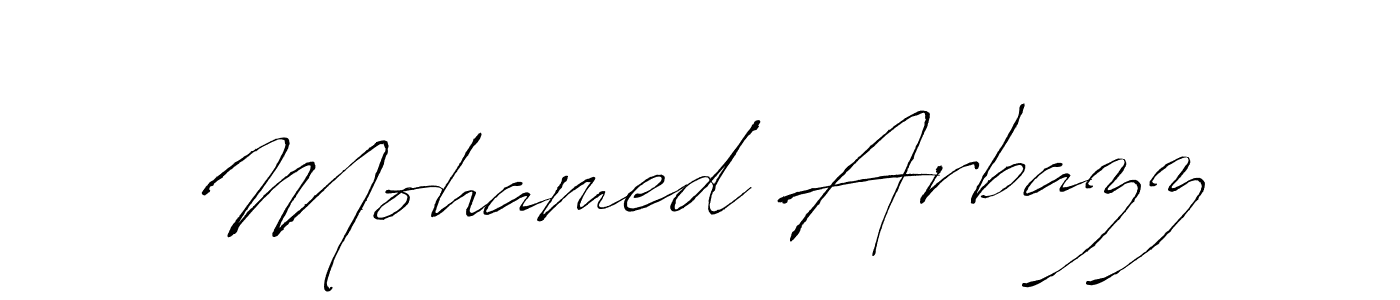 Also we have Mohamed Arbazz name is the best signature style. Create professional handwritten signature collection using Antro_Vectra autograph style. Mohamed Arbazz signature style 6 images and pictures png