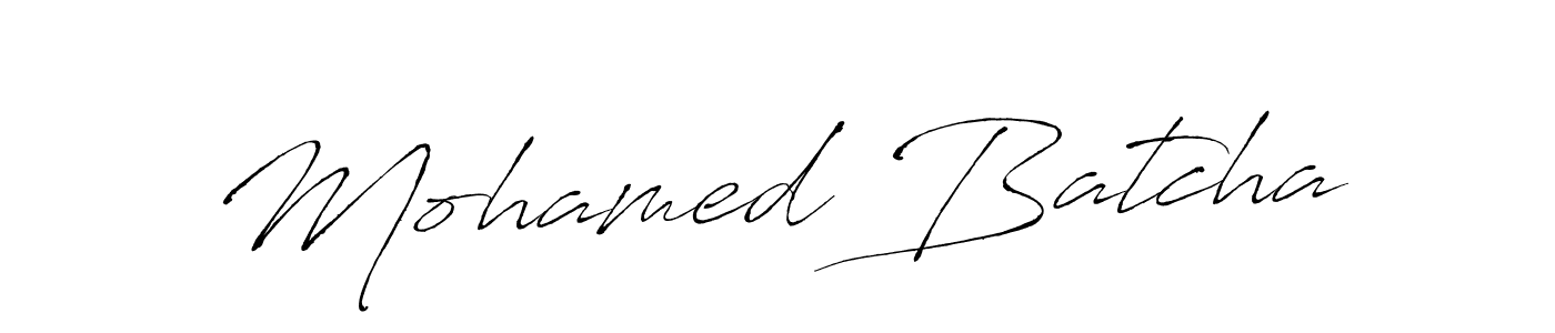 Make a beautiful signature design for name Mohamed Batcha. With this signature (Antro_Vectra) style, you can create a handwritten signature for free. Mohamed Batcha signature style 6 images and pictures png