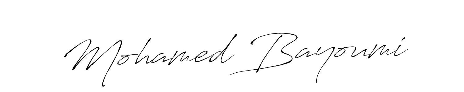 Mohamed Bayoumi stylish signature style. Best Handwritten Sign (Antro_Vectra) for my name. Handwritten Signature Collection Ideas for my name Mohamed Bayoumi. Mohamed Bayoumi signature style 6 images and pictures png