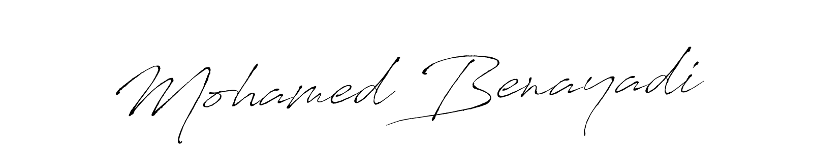 Mohamed Benayadi stylish signature style. Best Handwritten Sign (Antro_Vectra) for my name. Handwritten Signature Collection Ideas for my name Mohamed Benayadi. Mohamed Benayadi signature style 6 images and pictures png