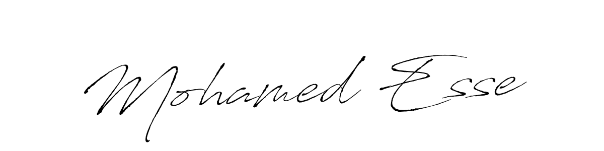 Mohamed Esse stylish signature style. Best Handwritten Sign (Antro_Vectra) for my name. Handwritten Signature Collection Ideas for my name Mohamed Esse. Mohamed Esse signature style 6 images and pictures png