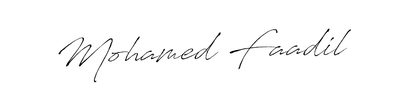 How to make Mohamed Faadil signature? Antro_Vectra is a professional autograph style. Create handwritten signature for Mohamed Faadil name. Mohamed Faadil signature style 6 images and pictures png