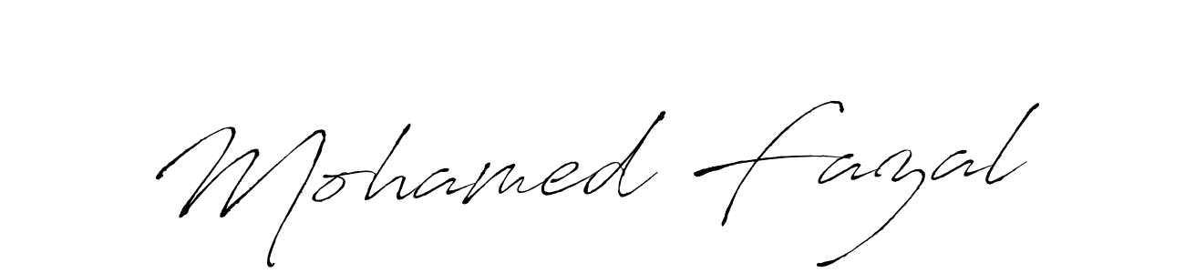 Make a beautiful signature design for name Mohamed Fazal. With this signature (Antro_Vectra) style, you can create a handwritten signature for free. Mohamed Fazal signature style 6 images and pictures png