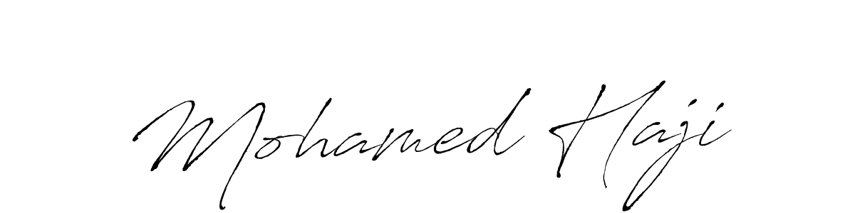 Make a beautiful signature design for name Mohamed Haji. With this signature (Antro_Vectra) style, you can create a handwritten signature for free. Mohamed Haji signature style 6 images and pictures png