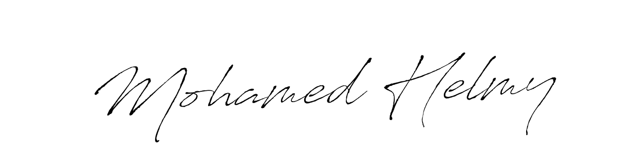 Design your own signature with our free online signature maker. With this signature software, you can create a handwritten (Antro_Vectra) signature for name Mohamed Helmy. Mohamed Helmy signature style 6 images and pictures png