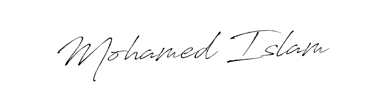 Use a signature maker to create a handwritten signature online. With this signature software, you can design (Antro_Vectra) your own signature for name Mohamed Islam. Mohamed Islam signature style 6 images and pictures png