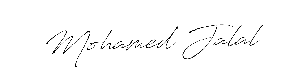 Make a beautiful signature design for name Mohamed Jalal. With this signature (Antro_Vectra) style, you can create a handwritten signature for free. Mohamed Jalal signature style 6 images and pictures png