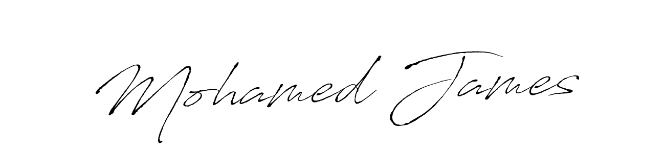 The best way (Antro_Vectra) to make a short signature is to pick only two or three words in your name. The name Mohamed James include a total of six letters. For converting this name. Mohamed James signature style 6 images and pictures png