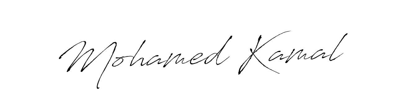 How to make Mohamed Kamal name signature. Use Antro_Vectra style for creating short signs online. This is the latest handwritten sign. Mohamed Kamal signature style 6 images and pictures png