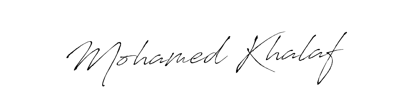 Make a beautiful signature design for name Mohamed Khalaf. With this signature (Antro_Vectra) style, you can create a handwritten signature for free. Mohamed Khalaf signature style 6 images and pictures png