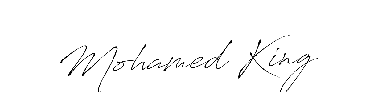 How to make Mohamed King name signature. Use Antro_Vectra style for creating short signs online. This is the latest handwritten sign. Mohamed King signature style 6 images and pictures png
