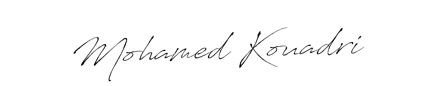 Make a beautiful signature design for name Mohamed Kouadri. With this signature (Antro_Vectra) style, you can create a handwritten signature for free. Mohamed Kouadri signature style 6 images and pictures png