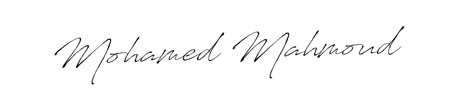 Make a beautiful signature design for name Mohamed Mahmoud. With this signature (Antro_Vectra) style, you can create a handwritten signature for free. Mohamed Mahmoud signature style 6 images and pictures png