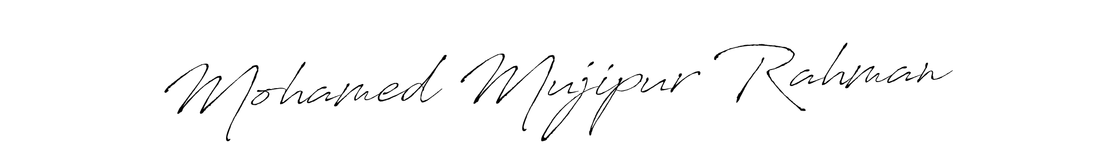 Use a signature maker to create a handwritten signature online. With this signature software, you can design (Antro_Vectra) your own signature for name Mohamed Mujipur Rahman. Mohamed Mujipur Rahman signature style 6 images and pictures png