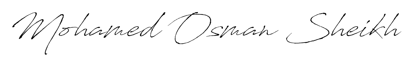 Create your official email sign-off with Mohamed Osman Sheikh name in Antro_Vectra style. Crisp, clean, and perfectly legible across all screens. Mohamed Osman Sheikh signature style 6 images and pictures png