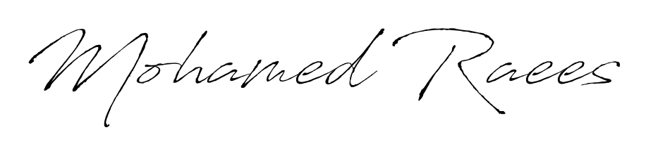 Also we have Mohamed Raees name is the best signature style. Create professional handwritten signature collection using Antro_Vectra autograph style. Mohamed Raees signature style 6 images and pictures png