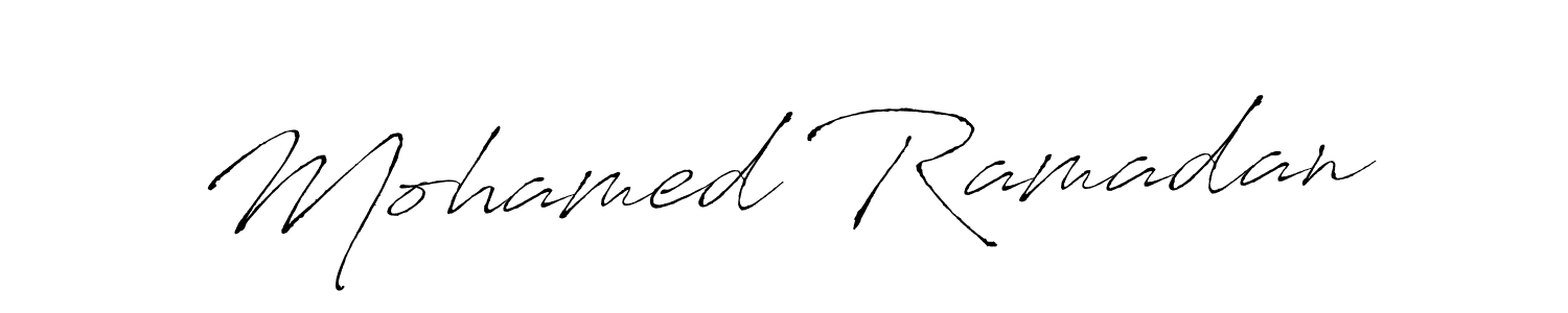 Mohamed Ramadan stylish signature style. Best Handwritten Sign (Antro_Vectra) for my name. Handwritten Signature Collection Ideas for my name Mohamed Ramadan. Mohamed Ramadan signature style 6 images and pictures png