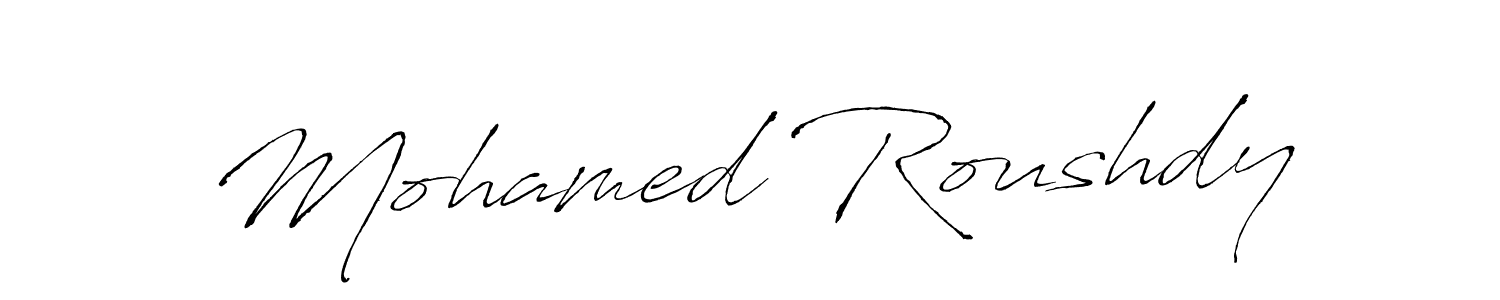 Similarly Antro_Vectra is the best handwritten signature design. Signature creator online .You can use it as an online autograph creator for name Mohamed Roushdy. Mohamed Roushdy signature style 6 images and pictures png