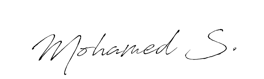 Make a beautiful signature design for name Mohamed S.. Use this online signature maker to create a handwritten signature for free. Mohamed S. signature style 6 images and pictures png