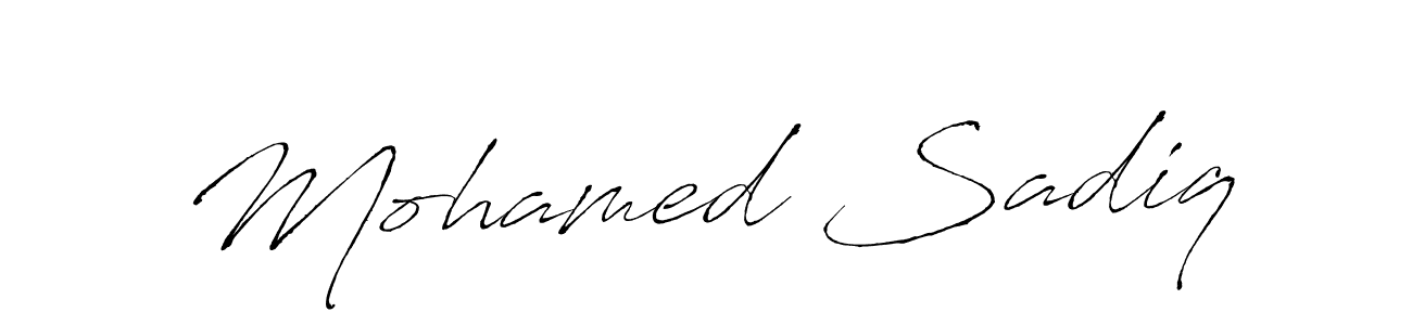 Mohamed Sadiq stylish signature style. Best Handwritten Sign (Antro_Vectra) for my name. Handwritten Signature Collection Ideas for my name Mohamed Sadiq. Mohamed Sadiq signature style 6 images and pictures png