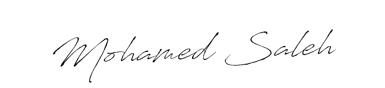 Make a beautiful signature design for name Mohamed Saleh. With this signature (Antro_Vectra) style, you can create a handwritten signature for free. Mohamed Saleh signature style 6 images and pictures png