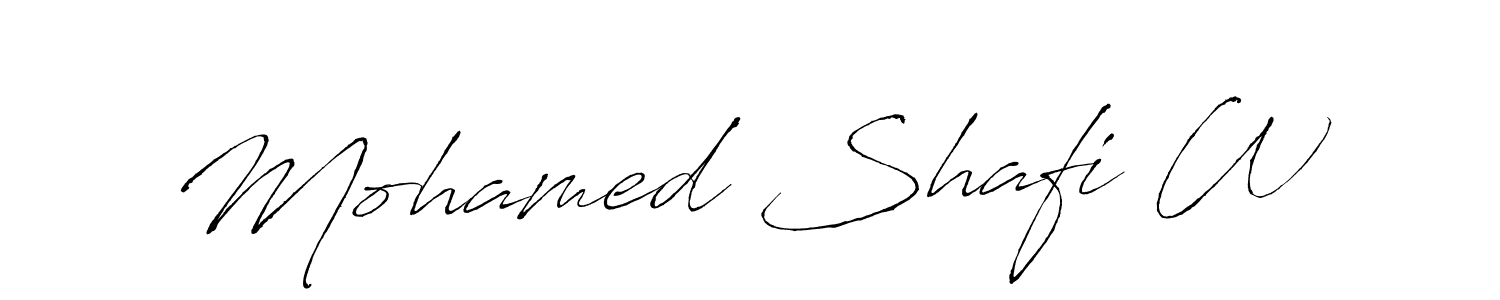 Similarly Antro_Vectra is the best handwritten signature design. Signature creator online .You can use it as an online autograph creator for name Mohamed Shafi W. Mohamed Shafi W signature style 6 images and pictures png