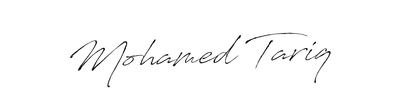 How to make Mohamed Tariq name signature. Use Antro_Vectra style for creating short signs online. This is the latest handwritten sign. Mohamed Tariq signature style 6 images and pictures png