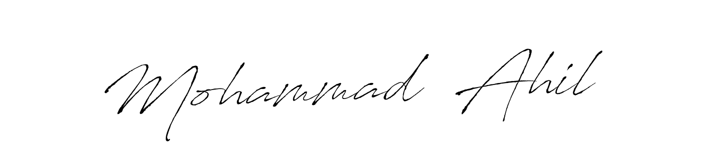 It looks lik you need a new signature style for name Mohammad  Ahil. Design unique handwritten (Antro_Vectra) signature with our free signature maker in just a few clicks. Mohammad  Ahil signature style 6 images and pictures png