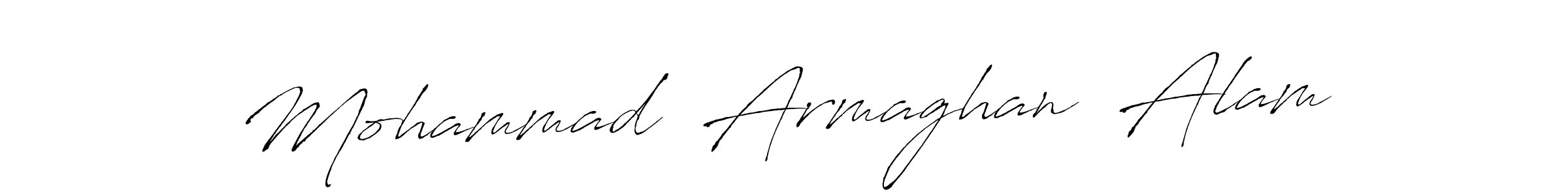 Use a signature maker to create a handwritten signature online. With this signature software, you can design (Antro_Vectra) your own signature for name Mohammad  Armaghan  Alam. Mohammad  Armaghan  Alam signature style 6 images and pictures png