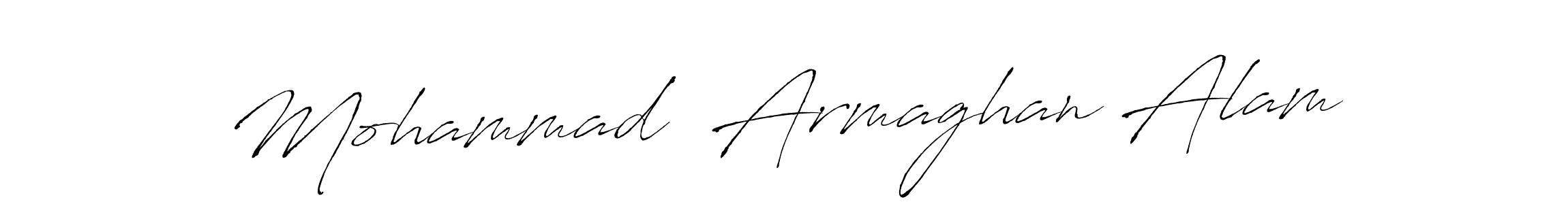 Antro_Vectra is a professional signature style that is perfect for those who want to add a touch of class to their signature. It is also a great choice for those who want to make their signature more unique. Get Mohammad  Armaghan Alam name to fancy signature for free. Mohammad  Armaghan Alam signature style 6 images and pictures png