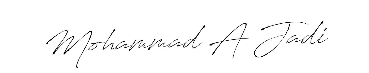 Make a beautiful signature design for name Mohammad A Jadi. Use this online signature maker to create a handwritten signature for free. Mohammad A Jadi signature style 6 images and pictures png