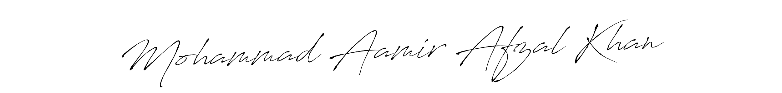 Make a beautiful signature design for name Mohammad Aamir Afzal Khan. With this signature (Antro_Vectra) style, you can create a handwritten signature for free. Mohammad Aamir Afzal Khan signature style 6 images and pictures png