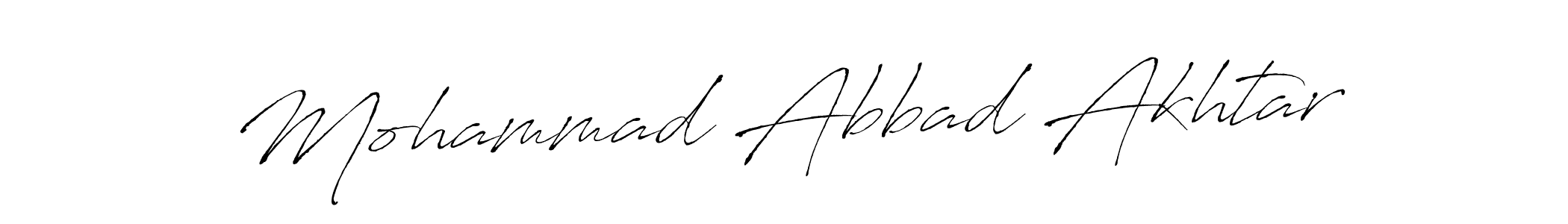 Make a short Mohammad Abbad Akhtar signature style. Manage your documents anywhere anytime using Antro_Vectra. Create and add eSignatures, submit forms, share and send files easily. Mohammad Abbad Akhtar signature style 6 images and pictures png