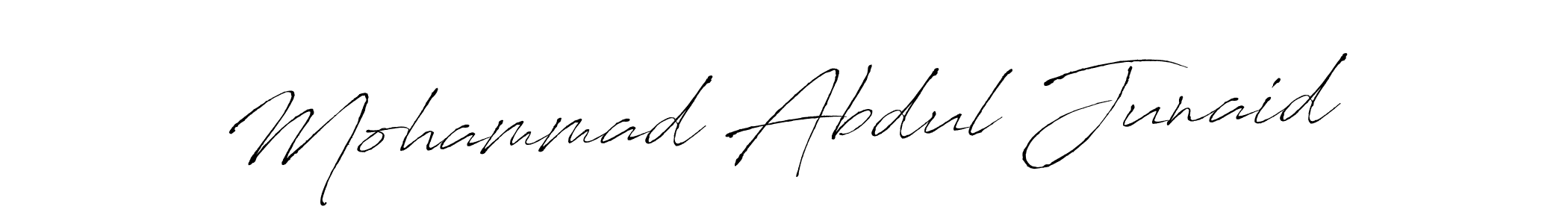 Create a beautiful signature design for name Mohammad Abdul Junaid. With this signature (Antro_Vectra) fonts, you can make a handwritten signature for free. Mohammad Abdul Junaid signature style 6 images and pictures png