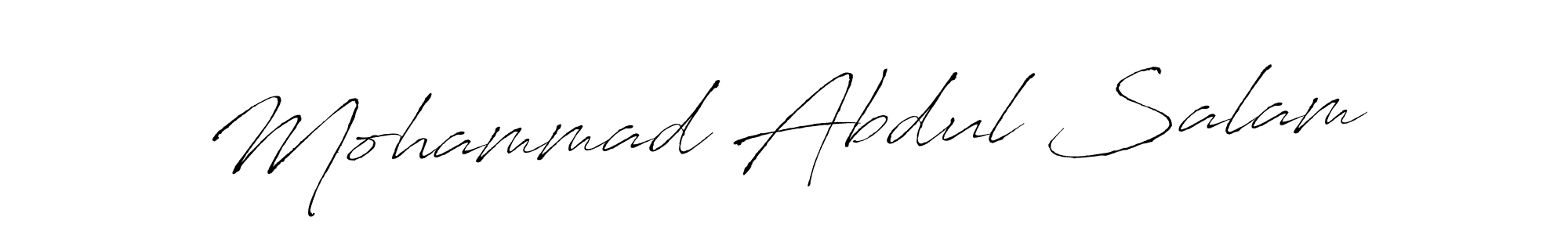 Design your own signature with our free online signature maker. With this signature software, you can create a handwritten (Antro_Vectra) signature for name Mohammad Abdul Salam. Mohammad Abdul Salam signature style 6 images and pictures png