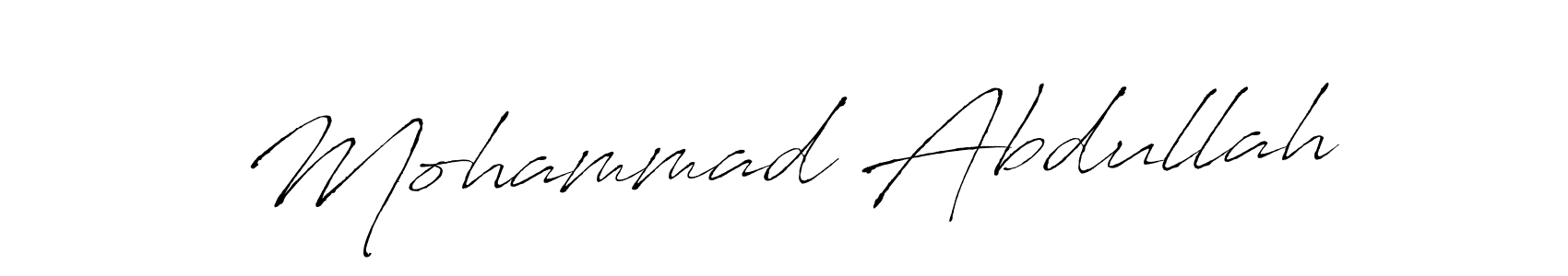 Design your own signature with our free online signature maker. With this signature software, you can create a handwritten (Antro_Vectra) signature for name Mohammad Abdullah. Mohammad Abdullah signature style 6 images and pictures png