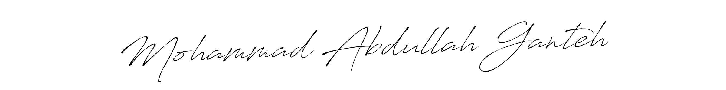 Make a beautiful signature design for name Mohammad Abdullah Ganteh. Use this online signature maker to create a handwritten signature for free. Mohammad Abdullah Ganteh signature style 6 images and pictures png