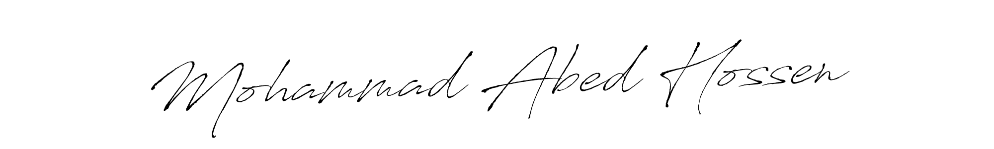 How to make Mohammad Abed Hossen signature? Antro_Vectra is a professional autograph style. Create handwritten signature for Mohammad Abed Hossen name. Mohammad Abed Hossen signature style 6 images and pictures png