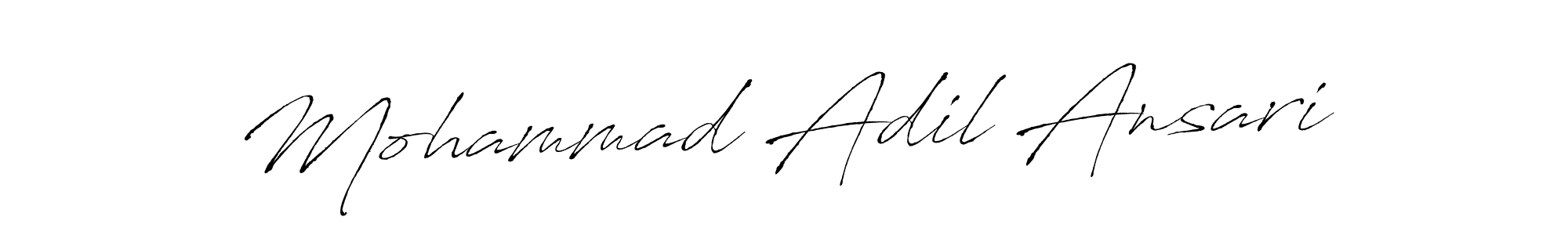 Design your own signature with our free online signature maker. With this signature software, you can create a handwritten (Antro_Vectra) signature for name Mohammad Adil Ansari. Mohammad Adil Ansari signature style 6 images and pictures png