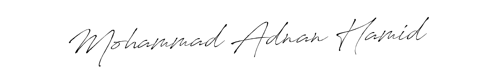 Similarly Antro_Vectra is the best handwritten signature design. Signature creator online .You can use it as an online autograph creator for name Mohammad Adnan Hamid. Mohammad Adnan Hamid signature style 6 images and pictures png
