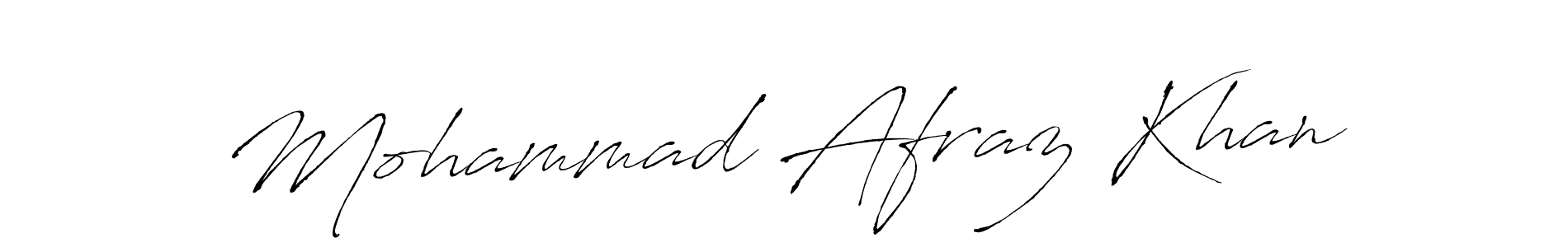 Create a beautiful signature design for name Mohammad Afraz Khan. With this signature (Antro_Vectra) fonts, you can make a handwritten signature for free. Mohammad Afraz Khan signature style 6 images and pictures png