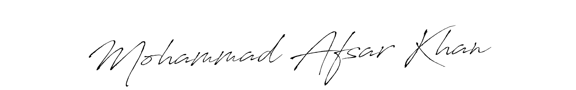 Make a beautiful signature design for name Mohammad Afsar Khan. With this signature (Antro_Vectra) style, you can create a handwritten signature for free. Mohammad Afsar Khan signature style 6 images and pictures png