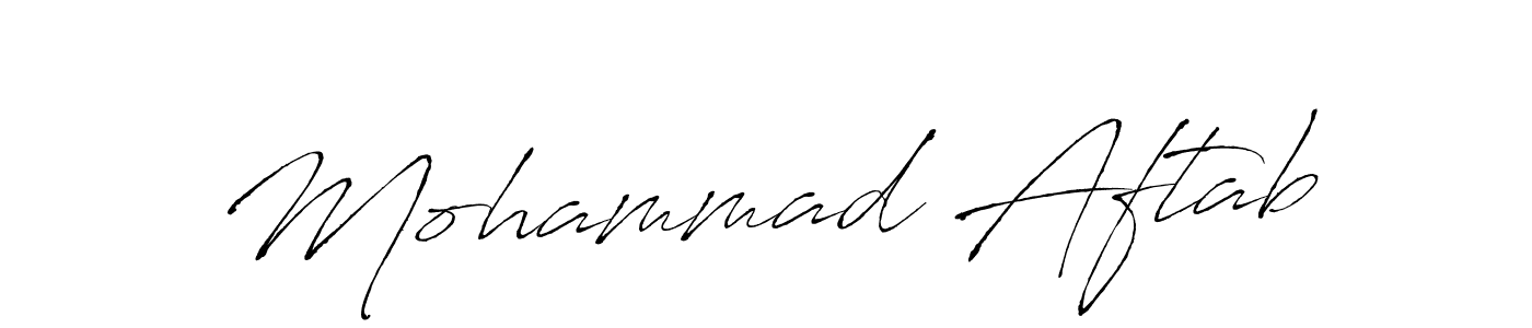 Use a signature maker to create a handwritten signature online. With this signature software, you can design (Antro_Vectra) your own signature for name Mohammad Aftab. Mohammad Aftab signature style 6 images and pictures png